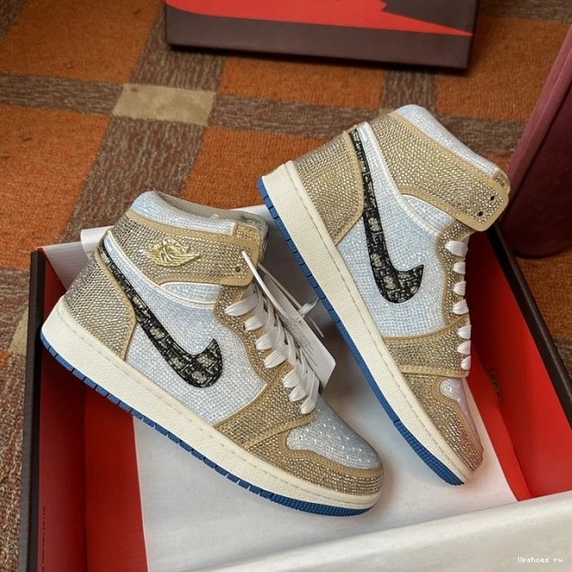 Shoes Designed Diamond Jordan 0706